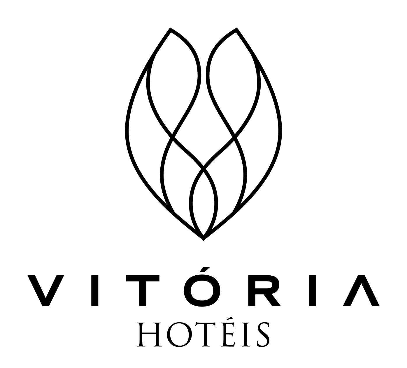 Logo Vitoria Hoteis traço preto novo